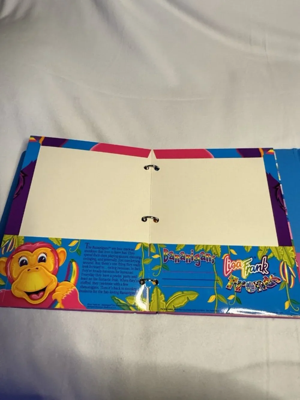 Vintage Lisa Frank Princess Pearl Dog Trapper Keeper Binder Folders Stickers Lot